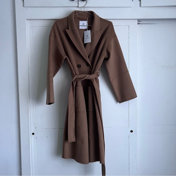Anine Bing Dylan Coat - Brown - Picture 2 of 7